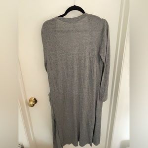 Gray long, lightweight sweater!